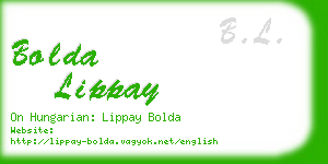 bolda lippay business card
